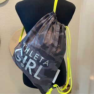 ATHLETA GIRL Lightweight 100% Recycled Material Drawstring Backpack Athletic